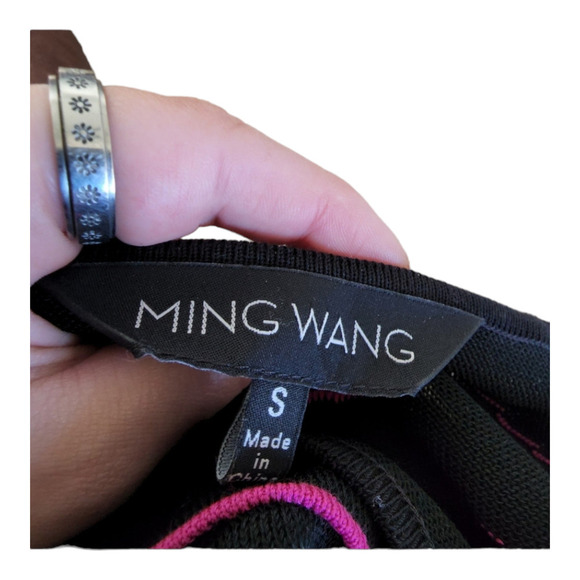 Ming Wang black and pink embroidered tunic dress size small - Picture 5 of 7